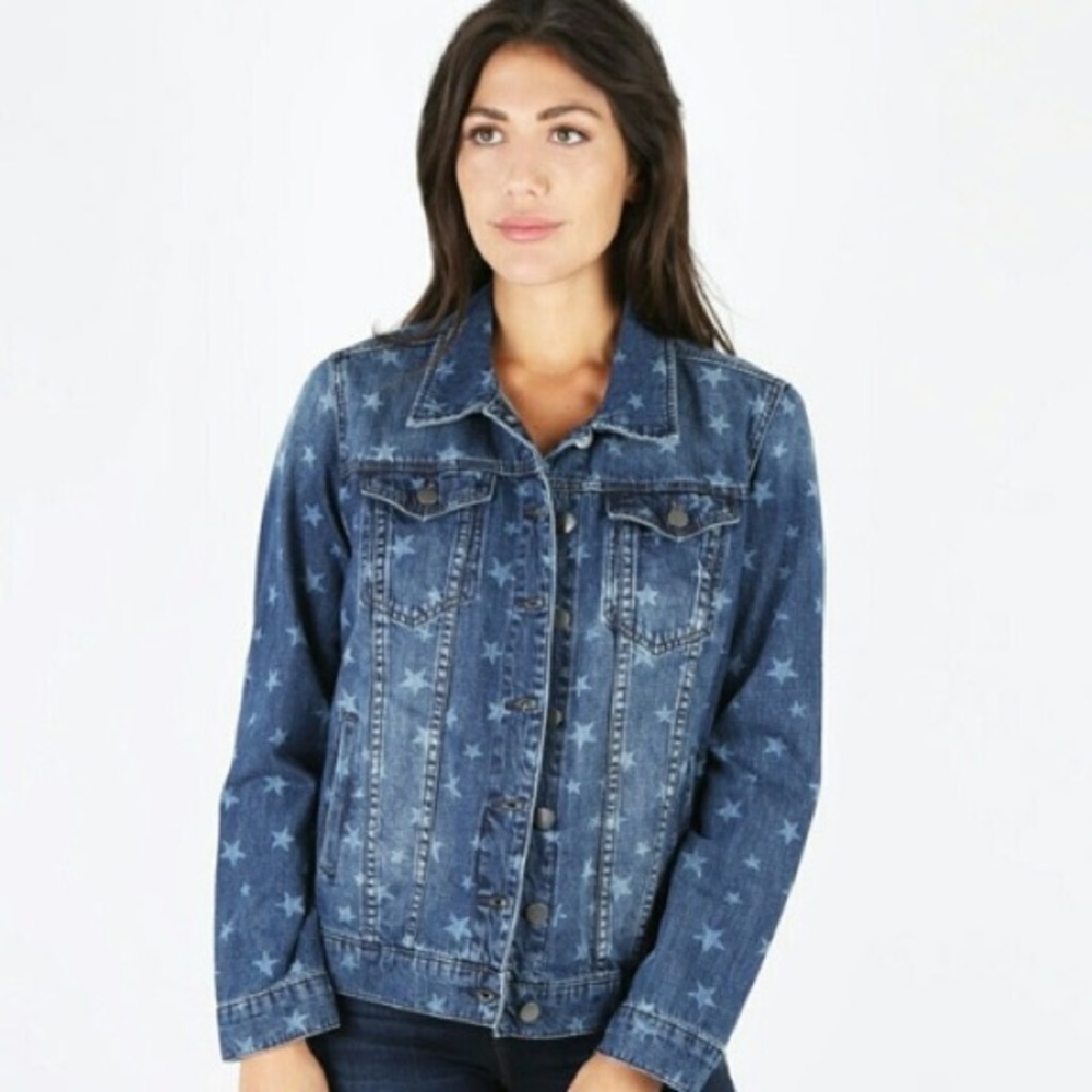 Kut from the Cloth Star Denim Jacket Size M